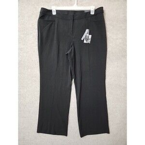 Lane Bryant Lena Trouser Dress Pants Women 20 Black Moderately Curvy SlimmingNEW